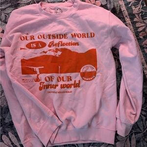 Pink Graphic Sweatshirt